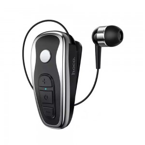 Ακουστικό Bluetooth Clip-On Hoco RT07 (Μαύρο-Ασημί)