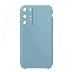 Θήκη OEM Silicone Back Cover με Προστασία Κάμερας για Samsung Galaxy S22 (Baby Blue)