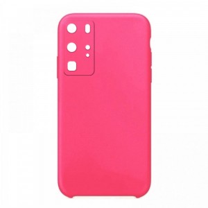 Θήκη OEM Silicone Back Cover με Προστασία Κάμερας για Samsung Galaxy S21 FE (Hot Pink)