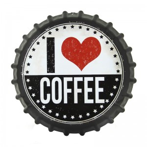 Διακοσμητικό Τοίχου Καπάκι I Love Coffee (Design)