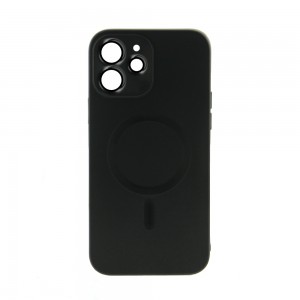 Θήκη Magnetic Matt Back Cover με Προστασία Κάμερας για iPhone 12 (Black)