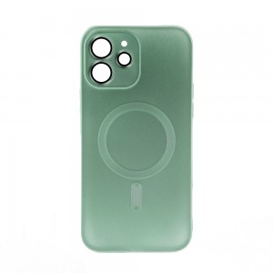 Θήκη Magnetic Matt Back Cover με Προστασία Κάμερας για iPhone 12 (Light Blue)