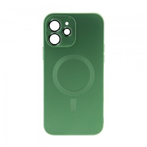 Θήκη Magnetic Matt Back Cover με Προστασία Κάμερας για iPhone 12 (Matcha Green) 