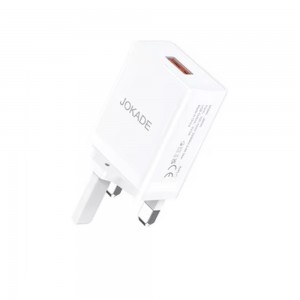  Φορτιστής Jokade JB095 με Θύρα USB-A UK (Άσπρο) (ph07_Phone_Charger)