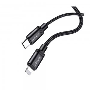  Καλώδιο Jokade JA034 Braided Type C to Lightning 1m  (Μαύρο)