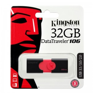 Kingston DataTraveler 106 USB 3.1 32GB (Μαύρο)