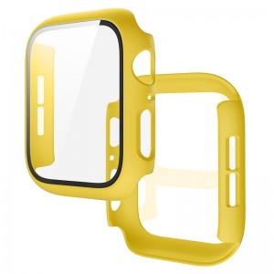 Θήκη Προστασίας με Tempered Glass για Apple Watch 42mm (Κίτρινο) 