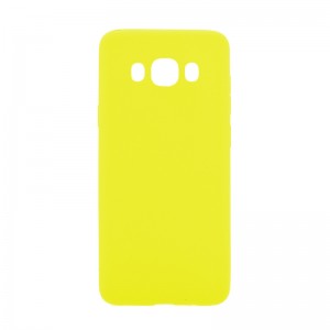 Θήκη MyMobi Σιλικόνης Mat Back Cover για Samsung Galaxy J7 2016 (Κίτρινο) 