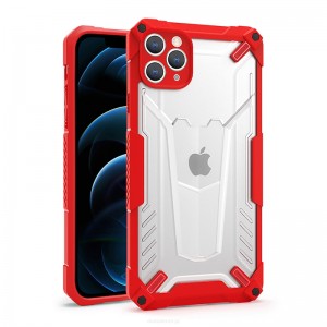 Θήκη Tel Protect Hybrid Back Cover για iPhone 13 Pro (Κόκκινο-Διαφανές)