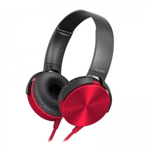 Ενσύρματα Ακουστικά MDR-XB450AP με Ενσωματωμένο Μικρόφωνο (Κόκκινο) 