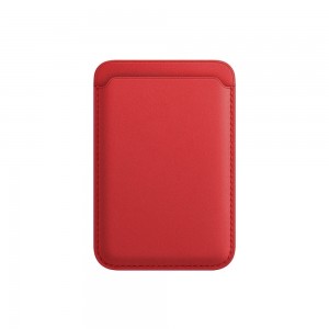 Leather MagSafe Card Holder (Κόκκινο) 