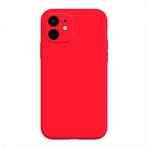 Θήκη MyMobi Σιλικόνης Mat Back Cover με Προστασία Κάμερας για iPhone 11 (Κόκκινο)