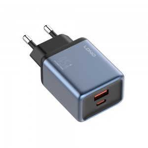 Φορτιστής LDNIO Q12 με Θύρα USB-A και Θύρα Type-C 45W