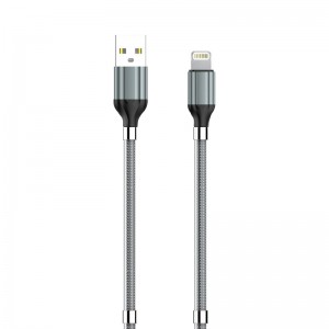 Καλώδιο LDNIO LS491 Magnetic Absorption USB to Lightning 1m (Γκρι)