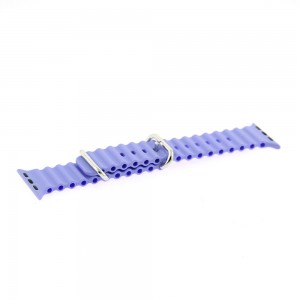 Ανταλλακτικό Λουράκι Wave Silicone για Apple Watch 42/44/45/49 mm (Lilac Purple)