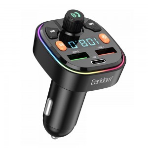Φορτιστής Αυτοκινήτου Earldom M70 Bluetooth FM Transmitter MP3 (Μαύρο)