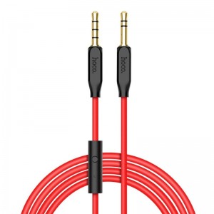 Καλώδιο Hoco UPA12 Aux 3.5mm Jack To Jack με μικρόφωνο 1m (Μαύρο) 