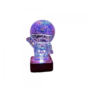 Διακοσμητική 3D Glass Lamp Cat με USB (Design)
