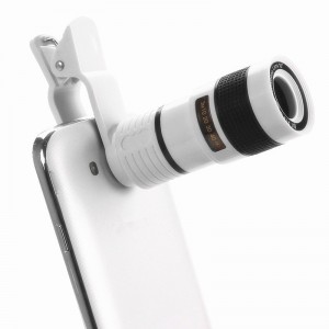 Τηλεσκοπικός Φακός Κάμερας Κινητού με Clip (Άσπρο)