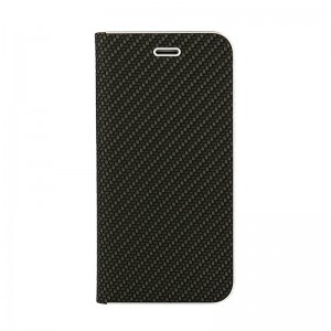 Θήκη Vennus Book Carbon Flip Cover για Samsung Galaxy S9 Plus (Μαύρο)