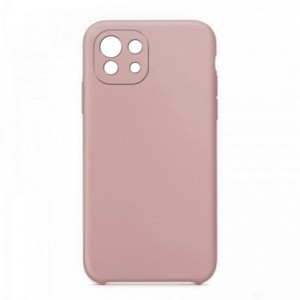 Θήκη OEM Silicone Back Cover με Προστασία Κάμερας για Samsung Galaxy S21 Ultra (Dusty Pink) 