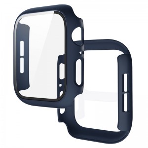 Θήκη Προστασίας με Tempered Glass για Apple Watch 41mm (Midnight Blue)