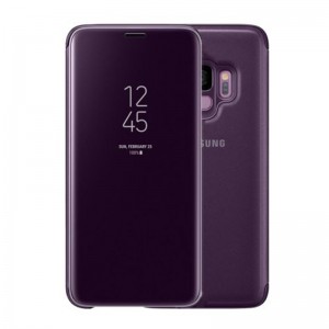 Θήκη MyMobi Clear View Flip Cover για Samsung Galaxy A50 (Μωβ)