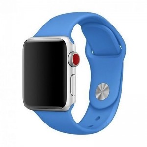 Ανταλλακτικό Λουράκι OEM Smoothband για Apple Watch 42/44mm (Μπλε) 