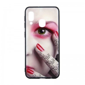 Θήκη Pink Eyeshadow Back Cover για Samsung Galaxy A50 (Design)