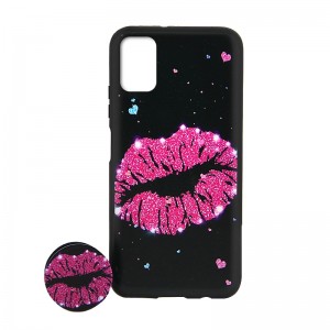Θήκη με Popsocket Pink Kiss Back Cover για Samsung Galaxy A51 (Design)