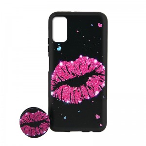 Θήκη με Popsocket Pink Kiss Back Cover για Samsung Galaxy A71 (Design) 