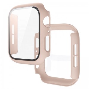 Θήκη Προστασίας με Tempered Glass για Apple Watch 42mm (Pink Sand) 