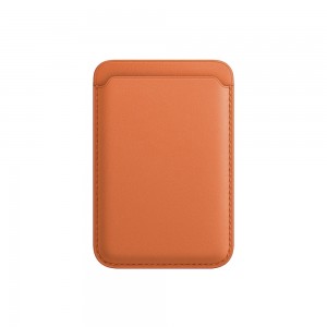 Leather MagSafe Card Holder (Πορτοκαλί)