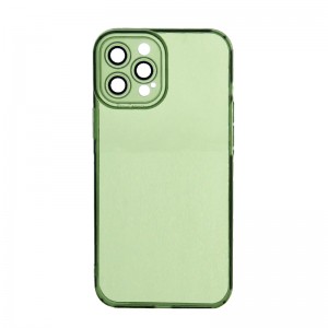 Θήκη X-Level Back Cover Σιλικόνης Air Cushion & Glass Camera Film για iPhone 13 Pro Max (Πράσινο)