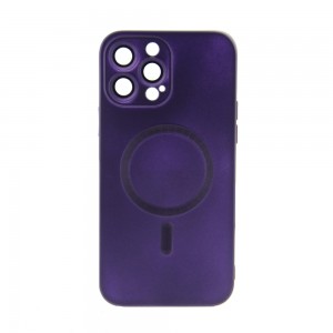 Θήκη Magnetic Matt Back Cover με Προστασία Κάμερας για iPhone 14 Pro (Purple)