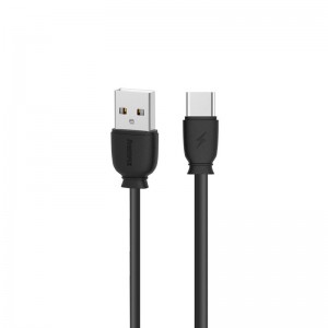 Καλώδιο Φόρτισης και Μεταφοράς Remax Suji Fast Charger Usb To Type C RC-134a 1M (Μαύρο)