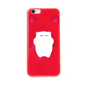 Θήκη MyMobi 4D Back Cover Red Cat Dreaming για iPhone 6/6S  (Design)