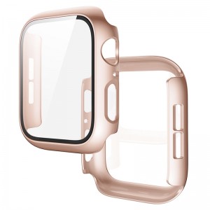 Θήκη Προστασίας με Tempered Glass για Apple Watch 42mm (Rose Gold)