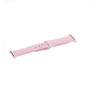 Ανταλλακτικό Λουράκι Σιλικόνης με Techonto Strap για Apple Watch 42/44/45mm (Ροζ) 