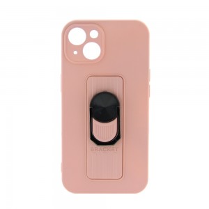 Θήκη Ring Case Back Cover με Προστασία Κάμερας για iPhone 12 (Ροζ)