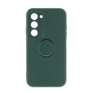 Θήκη Silicone Ring Back Cover με Προστασία Κάμερας για Samsung Galaxy S23 Plus (Κυπαρισσί)
