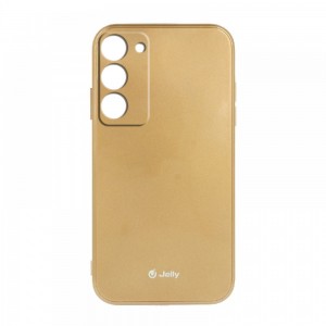 Θήκη Jelly Case Back Cover με Προστασία Κάμερας για Samsung Galaxy S23 Ultra (Χρυσό) 