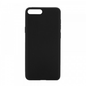 Θήκη MyMobi Σιλικόνης Matte Badge Hole Back Cover για iPhone 5/5S  (Μαύρο)