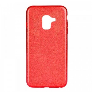 Θήκη MyMobi Back Cover Σιλικόνη Κόκκινη Shining Case για Samsung Galaxy A6 (Κόκκινο)
