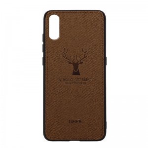Θήκη Deer Back Cover για iPhone XS  (Σκούρο Καφέ)