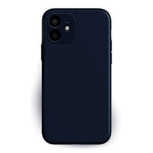 Θήκη MyMobi Σιλικόνης Mat Back Cover με Προστασία Κάμερας για iPhone 11 (Σκούρο Μπλε)