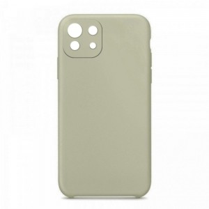 Θήκη OEM Silicone Back Cover με Προστασία Κάμερας για Xiaomi Mi 11 Lite (Grey) 