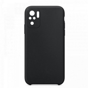 Θήκη OEM Silicone Back Cover με Προστασία Κάμερας για Xiaomi Redmi Note 12 5G/ Poco X5 (Black)