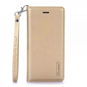 Θήκη Hanman Art Leather Diary για Huawei P40 Lite E / Y7p (Χρυσό)