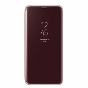 Θήκη MyMobi Clear View Flip Cover για Samsung Galaxy S9 (Rose Gold) 
